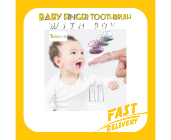 Soft Silicone Safe Rubber Baby Finger Teether - 1 Piece