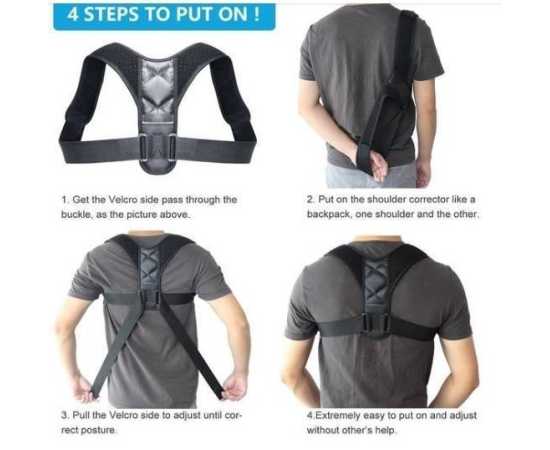 Back Pain Relief Shoulder Back Support Belt
