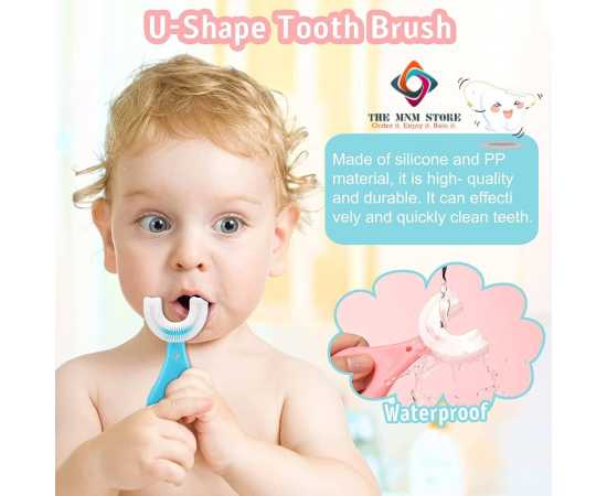 Kids U Shaped Toothbrush - 360° Teeth Cleaning Design