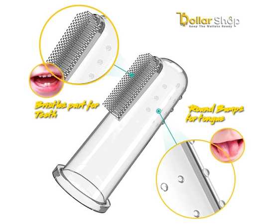 Soft Silicone Safe Rubber Baby Finger Teether - 1 Piece