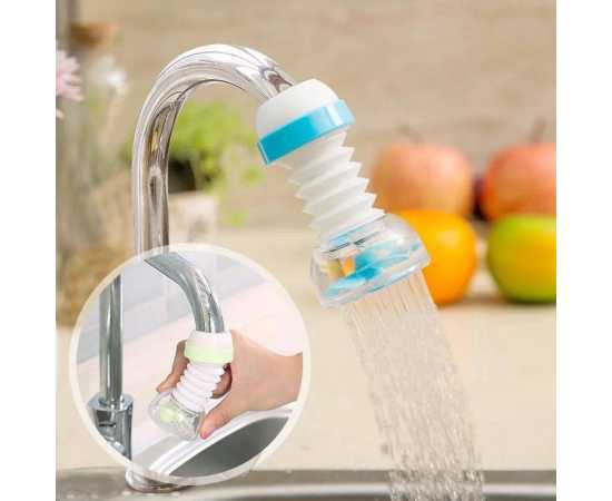 Kitchen 360 Degree Rotate Water Saving Flexible Shower Tap -  1 Piece