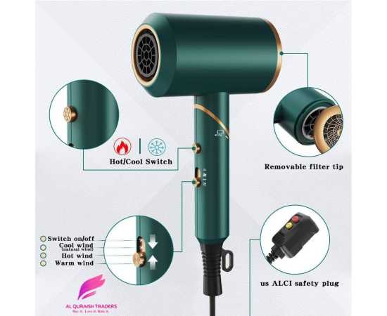 Hair Dryer, 1800W Professional Ionic Stylish Hair Dryer
