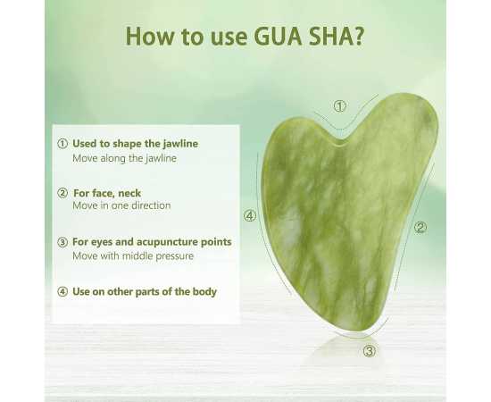Jade Roller and Gua Sha Tools Set