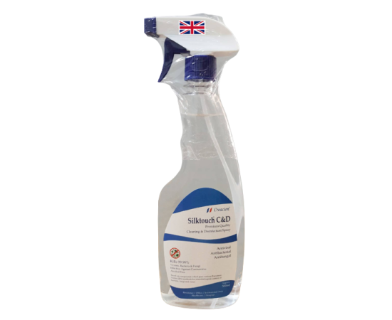Silktouch Disinfectant Antibacterial Antiviral Spray Bottle - 500ML