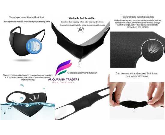 Breathable Washable Organic Sponge Face Mask