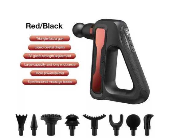 Original Blueidea Electric Massage Gunn 32 Level Fascial Gunn With 8 Massage Heads Bld-888
