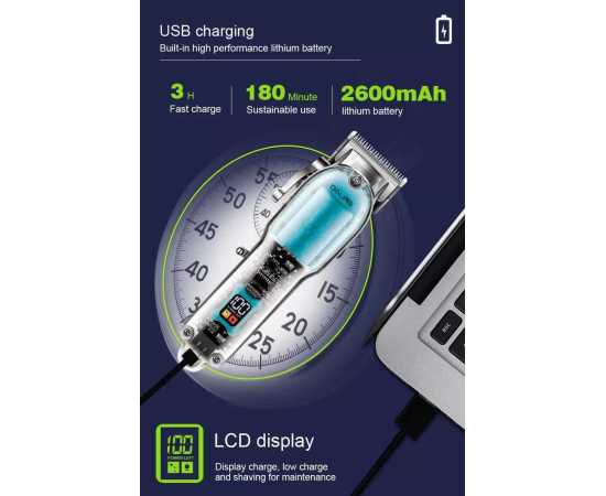 Daling Dl-1539 New Full Transparent Visible Body Hair Cutting Machine