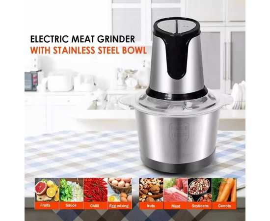 Stainless Steel 2 Speeds Big Capacity Electric Meat Grinder Food Processor