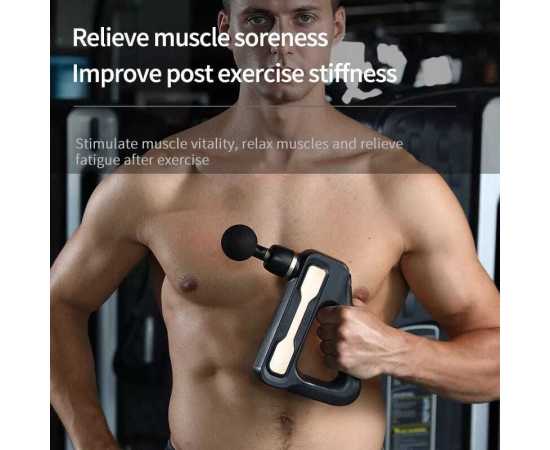 Original Blueidea Electric Massage Gunn 32 Level Fascial Gunn With 8 Massage Heads Bld-888