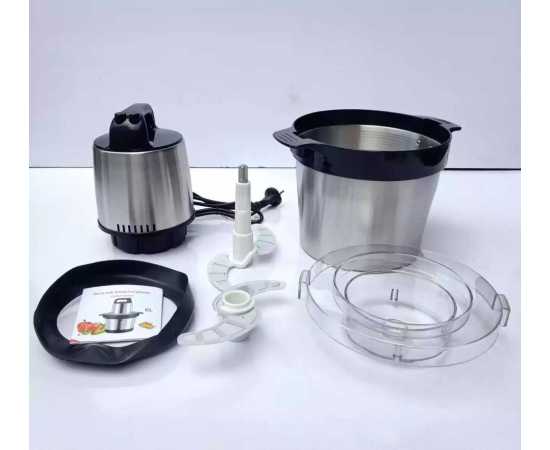 Portable Chopper 6 Litre Stainless Steel Electric Meat Grinder Heavy Duty 4500Watts
