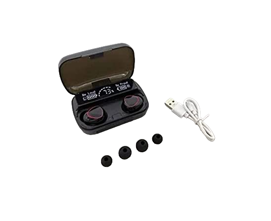 M10 Wireless Bluetooth Black Earbuds With Touch Control - 1 Pack