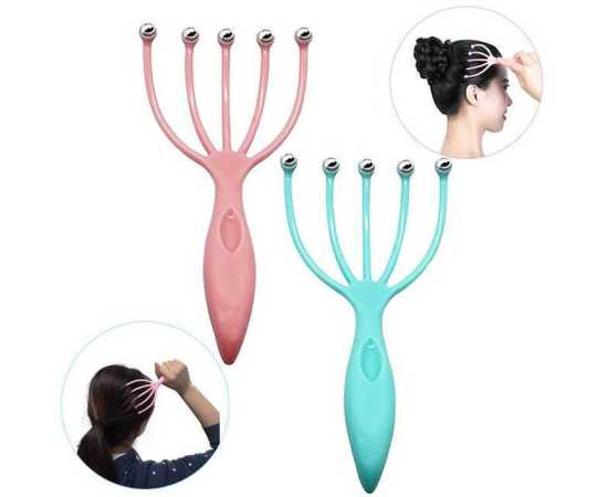 Head Massager Scalp Five Finger Neck Comb Roller - 1 PieceHead Massager Scalp Five Finger Neck Comb Roller - 1 Piece
