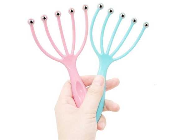 Head Massager Scalp Five Finger Neck Comb Roller - 1 Piece