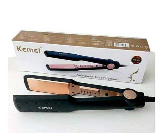 KM-470 Professional Hair Straightener - Black