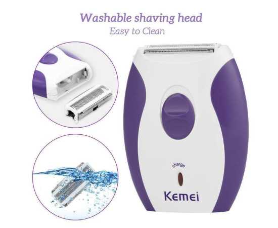 Kemei Women's Mini Rechargeable Electric Hair Remover -KM - 280R