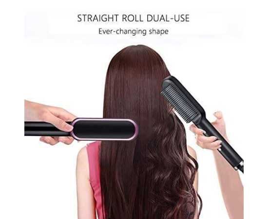 Regminton Portable Hair Straightener Brush Straightening Comb For Women