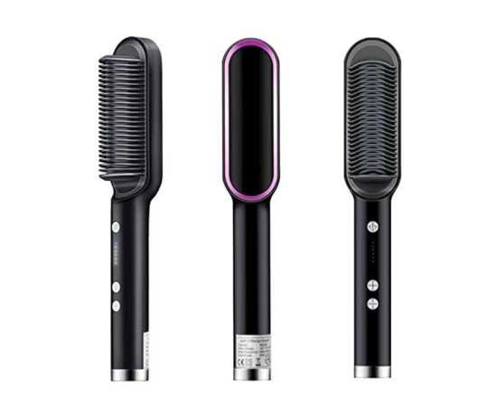 Regminton Portable Hair Straightener Brush Straightening Comb For Women