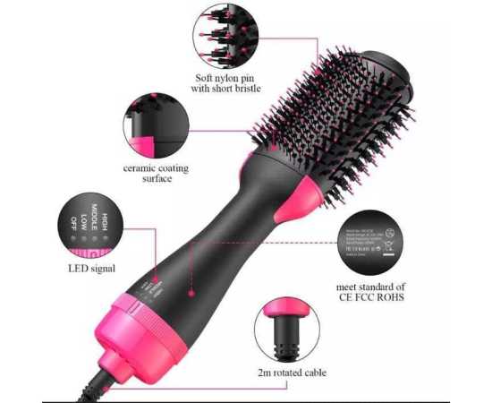 Hot Air Brush Straightening Hair Dryer Comb