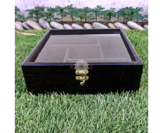 Handmade Wooden Box With Carving Work - 10 X 10