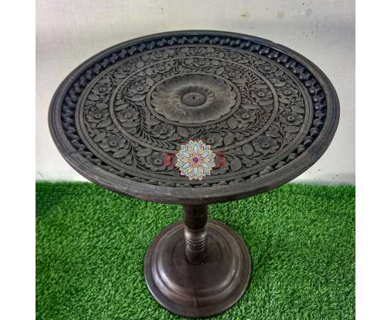 Round Coffee Table - Dark Brown Round Coffee Table - Dark Brown
