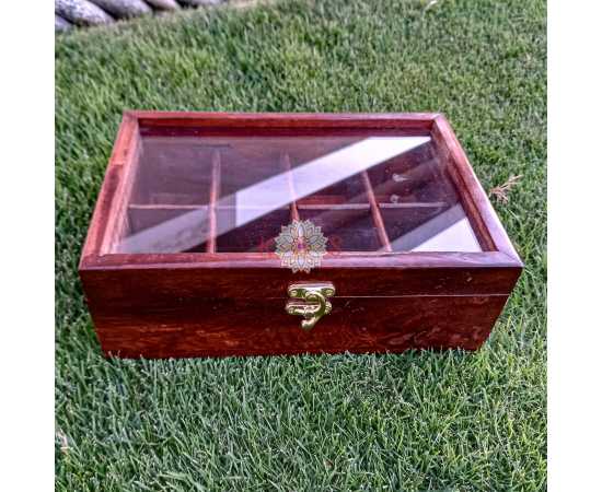 Spice Container Masala Box Rack With Wooden Spoon