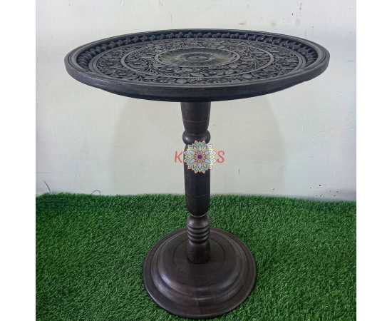 Round Coffee Table - Dark Brown Round Coffee Table - Dark Brown