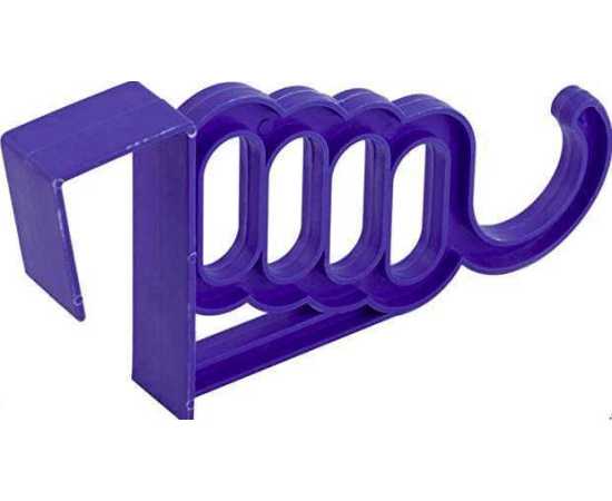 Multi-Functional 4-Hole Door Clothes Hook Wardrobe Organizer