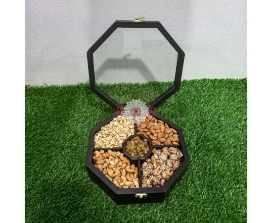 Spice Container Masala Box Rack 10 X 10 Solid Wooden Square