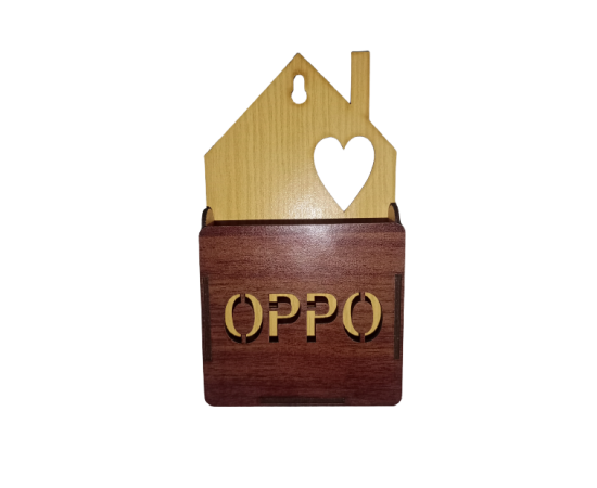 Wall Wooden Charging Mobile Holder - Pack Of 2