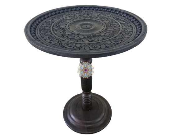 Round Coffee Table - Dark Brown Round Coffee Table - Dark Brown