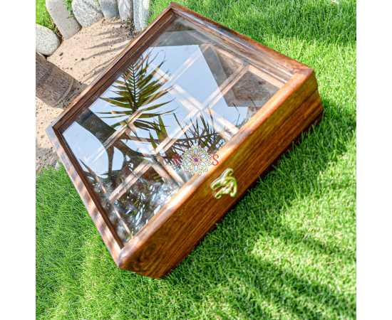 Spice Container Masala Box Rack With Wooden Spoon- 10 X 10