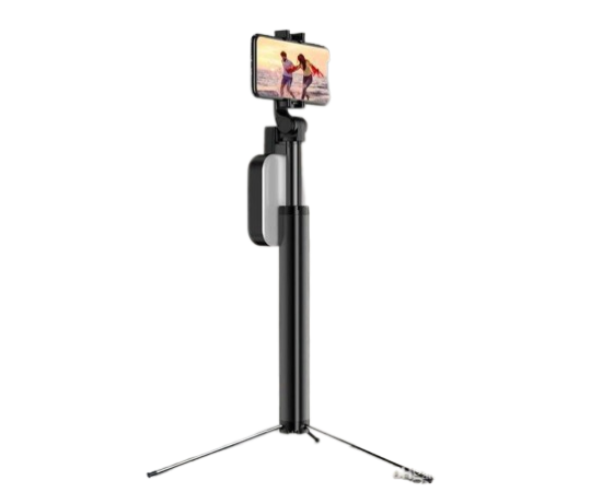 Portable Metal Selfie Stick Live Support Bluetooth Remote Control Selfie Tripod