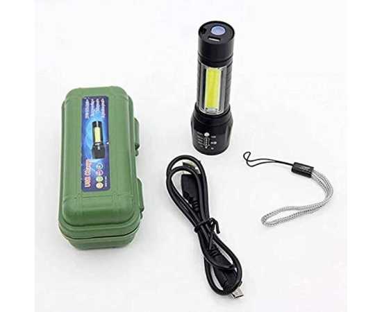 Portable USB Rechargeable Emergency Flashlight Torch