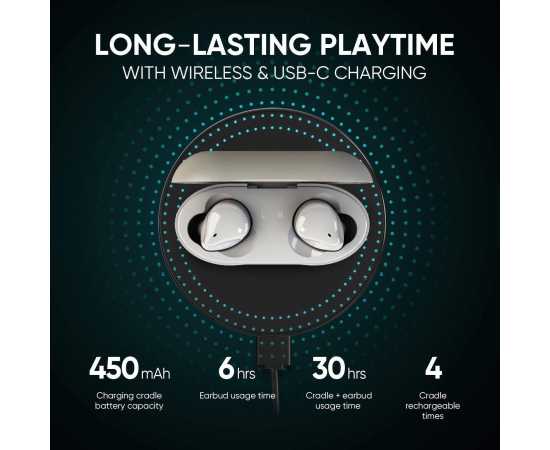 Abko True Wireless Bluetooth Earbuds White -  Ef02