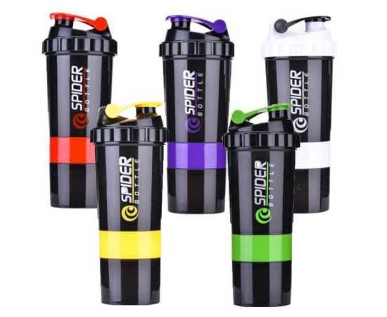 Multi-Purpose Protein & Strauss Shaker Water Bottle - 500ML