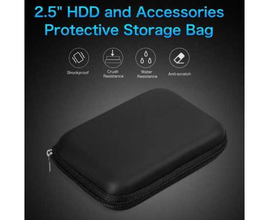 WD Hard Small Storage Pouch Black - 1 PieceWD Hard Small Storage Pouch Black - 1 Piece