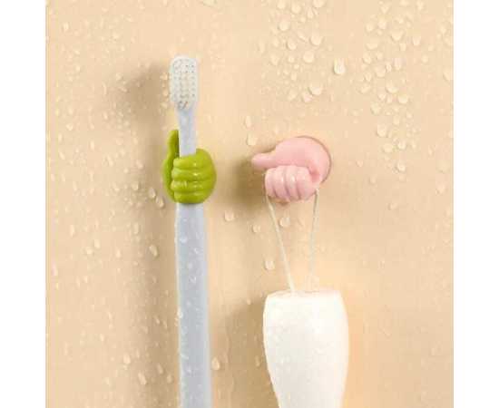 Multi-Purpose Wall Hand Hook For Hanging - Pack of 2 Pieces