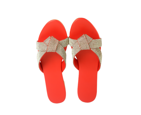Comfortable Trendy Slipper For Women - Red - 1 Pair