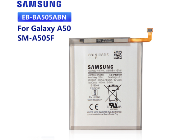 Samsung Galaxy A50 Battery 4000mAh Capacity