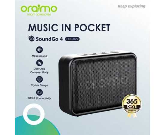 Oraimo OBS-02S Bluetooth Wireless Speaker - Black