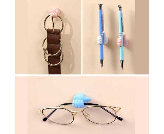 Multi-Purpose Wall Hand Hook For Hanging - Pack of 2 Pieces