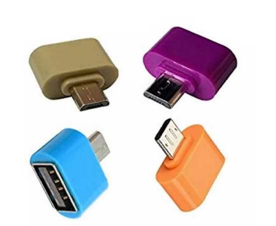 Otg Connector Usb To Micro Usb Your Smart Phone Mobile - Pack Of 2