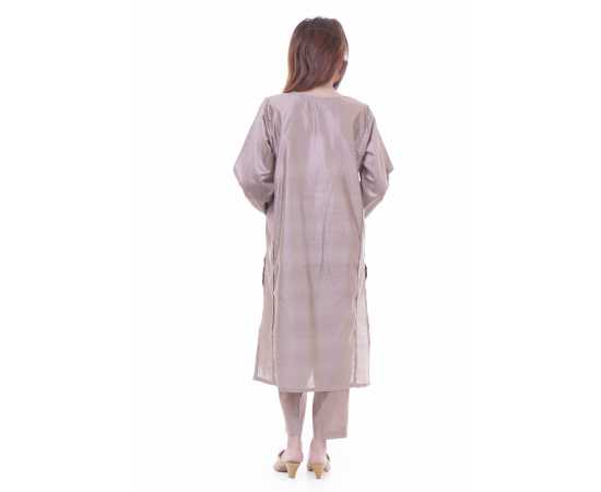 Embroidered Two Piece Suit Khadi Viscose Best for all season - Light Purple - BAB33 Embroidered Two Piece Suit Khadi Viscose Best for all season - Light Purple - BAB33