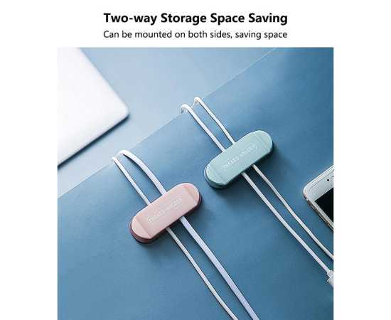 Wall Mounted Punch Free Adhesive Plug Cable Wire Socket Holder - 4 Pieces