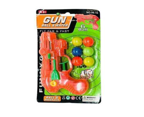 Water And Ball Gun For Kids With 6 Balls