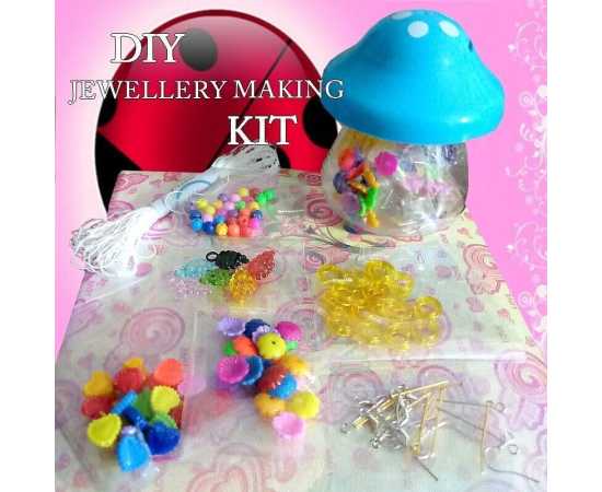Assorted Diy Compact Jewelery Making Toy Set For Kids