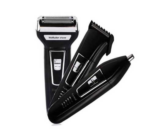 Kemei Shaver & Hair Clipper Machine - Black