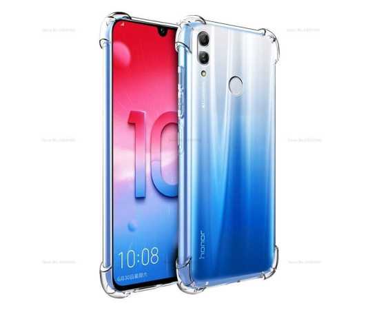 Honor 9x ProFour corner Transparent Silicon Anti-Shocked Proof Case- New Crystal Back Mobile Cover