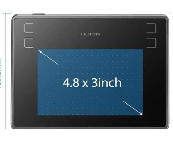 Huion H430P Digital Graphic Tablets For Drawing & Writing - Black