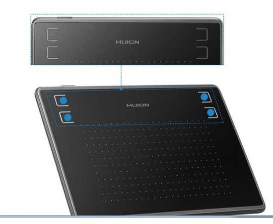 Huion H430P Digital Graphic Tablets For Drawing & Writing - Black